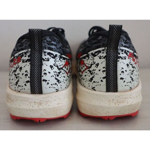 Asics 1011B209-001 Men's Sz 12.5 Black/Electric Red Fuji Lite 2 Running Shoes - Picture 3 of 12